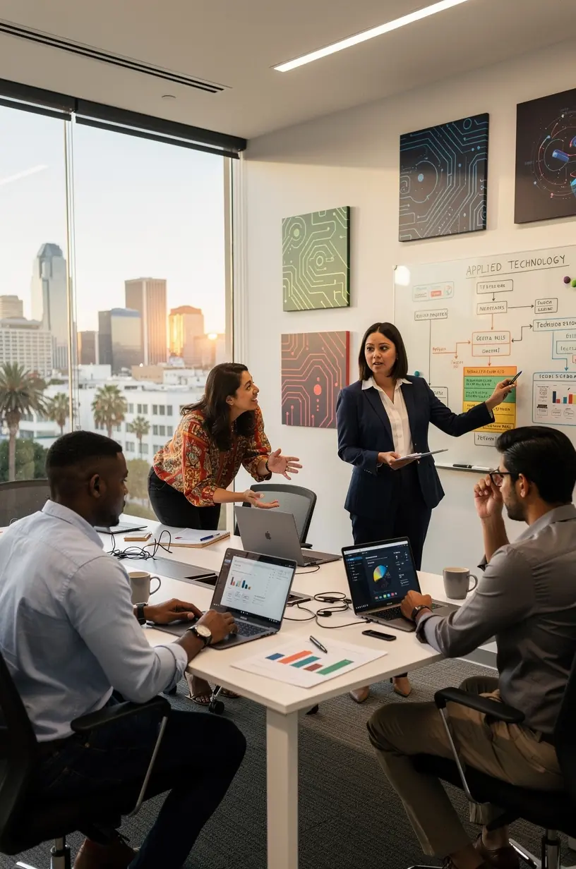 Professional team collaboration